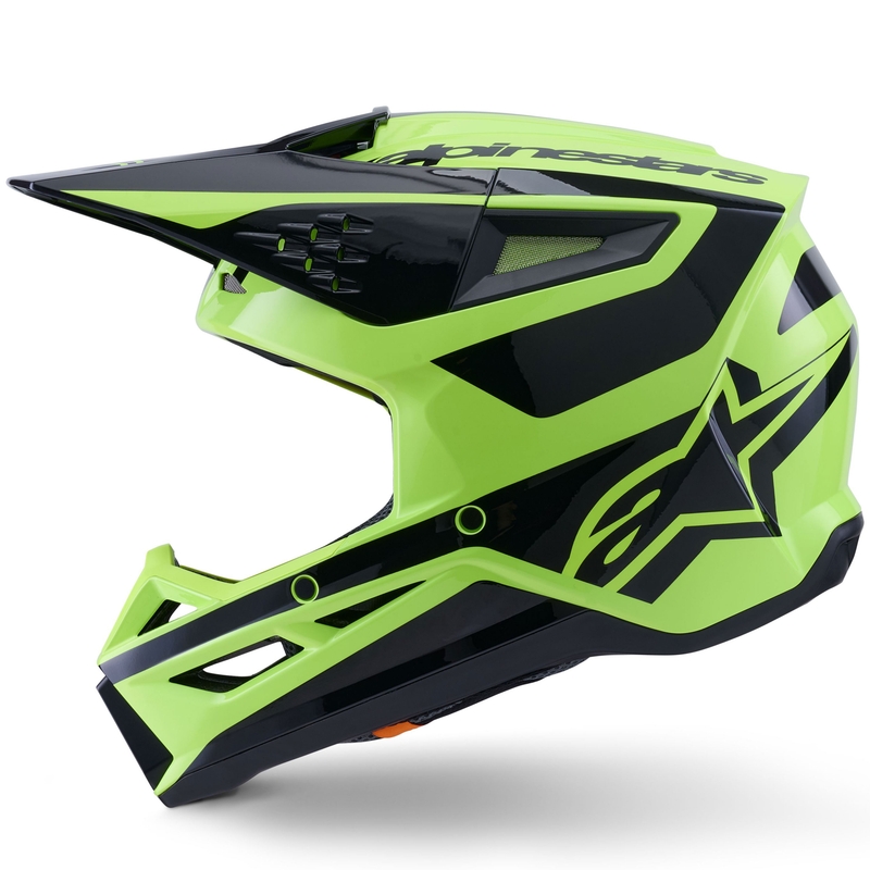Motokrosová prilba Alpinestars S-M3 Heat fluorescenčno žlto-čierna