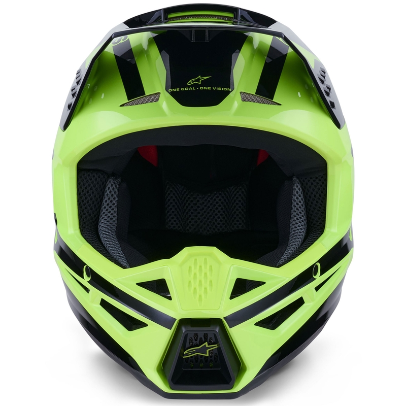 Motokrosová prilba Alpinestars S-M3 Heat fluorescenčno žlto-čierna
