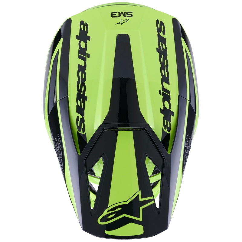 Motokrosová prilba Alpinestars S-M3 Heat fluorescenčno žlto-čierna