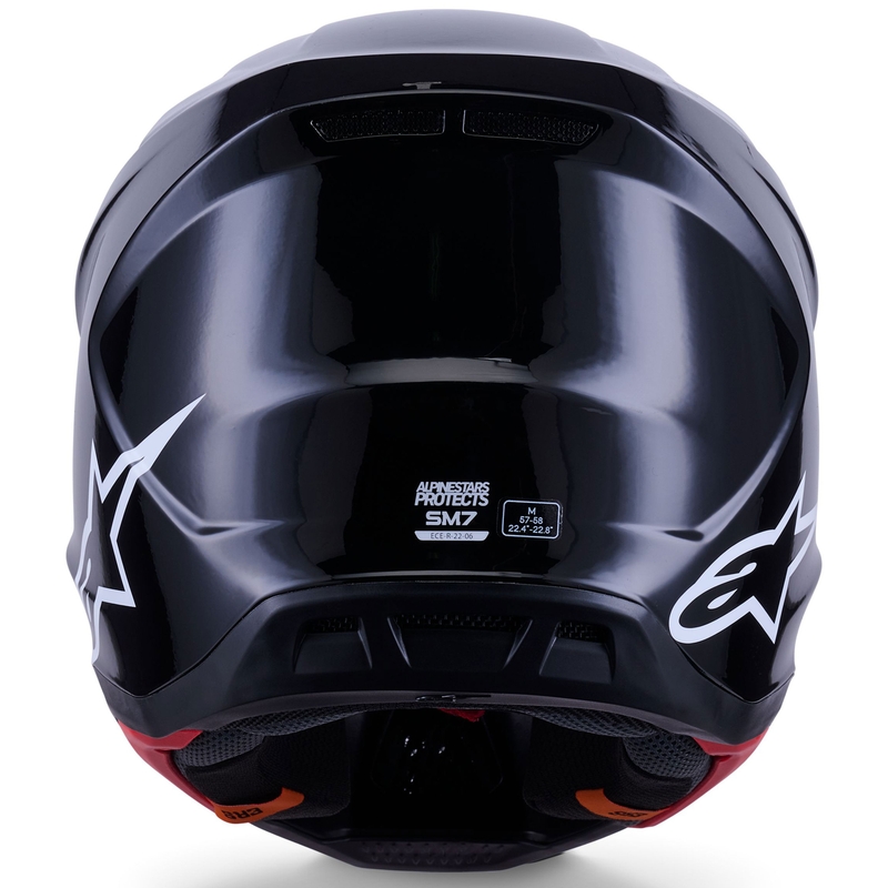 Motokrosová prilba Alpinestars SM7 Solid čierna