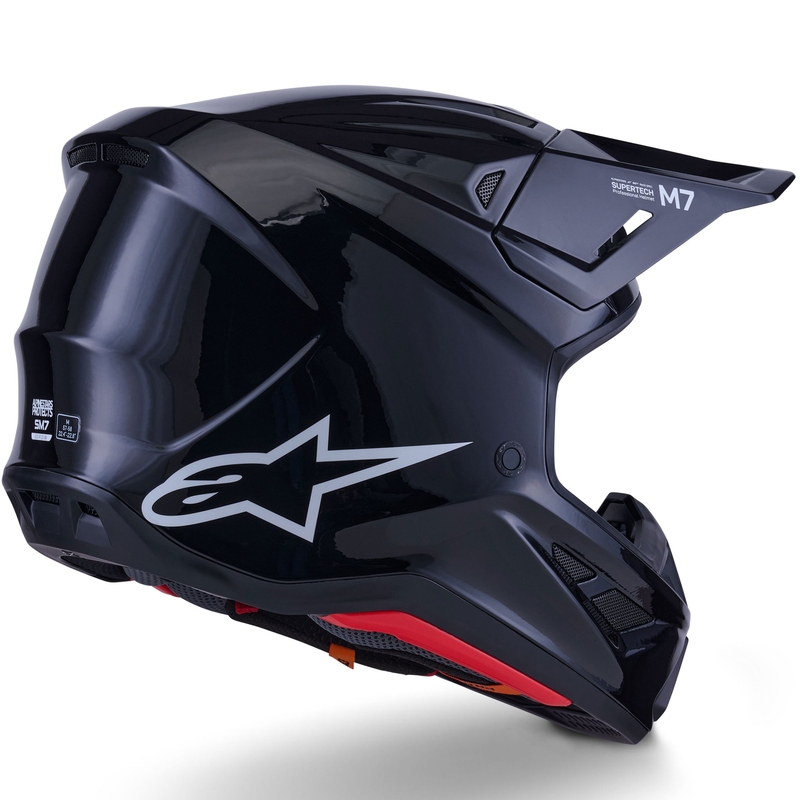 Motokrosová prilba Alpinestars SM7 Solid čierna