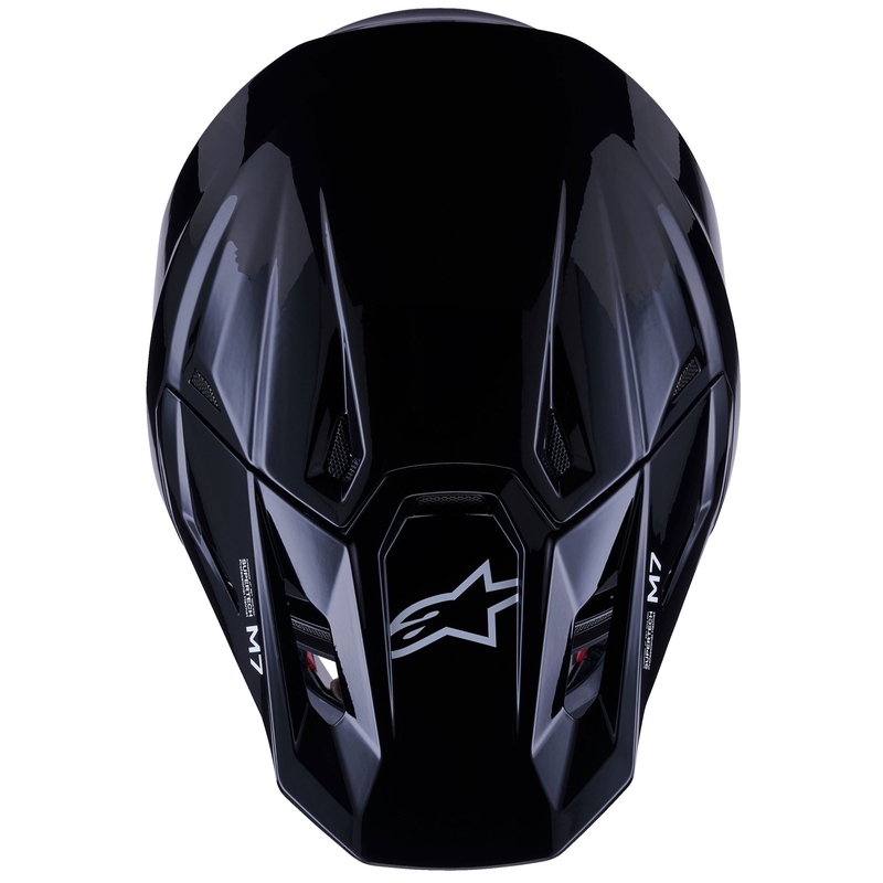 Motokrosová prilba Alpinestars SM7 Solid čierna