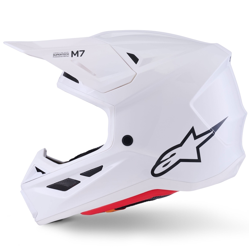 Motokrosová prilba Alpinestars SM7 Solid biela