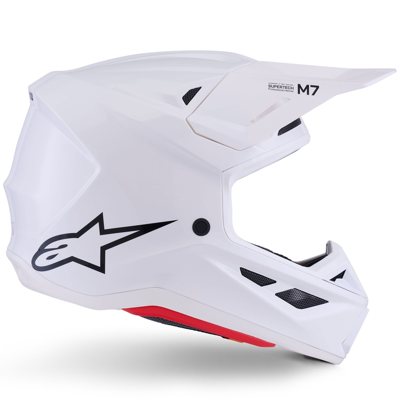 Motokrosová prilba Alpinestars SM7 Solid biela