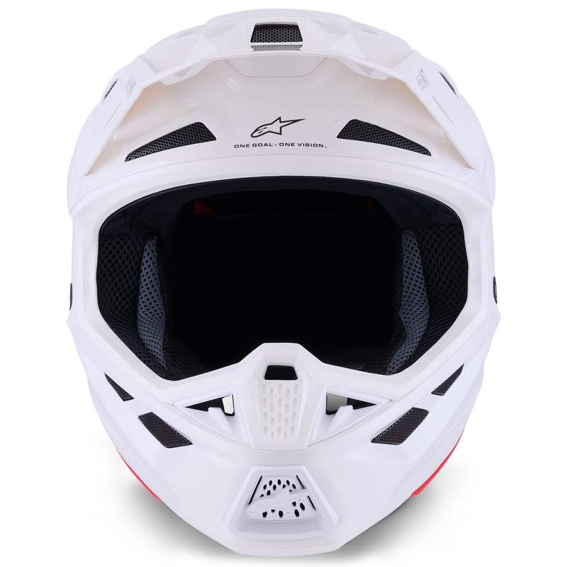 Motokrosová prilba Alpinestars SM7 Solid biela
