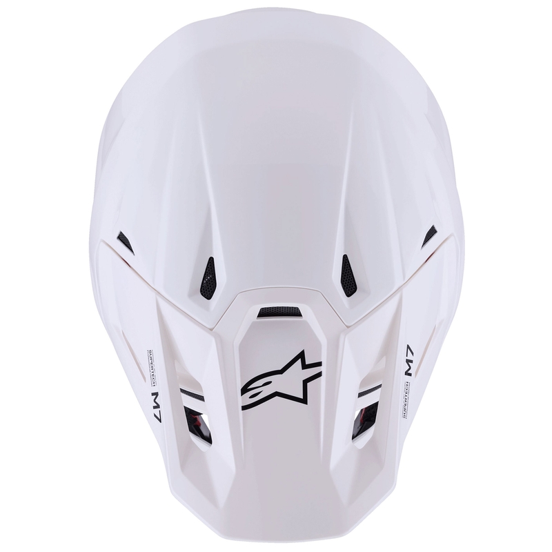 Motokrosová prilba Alpinestars SM7 Solid biela
