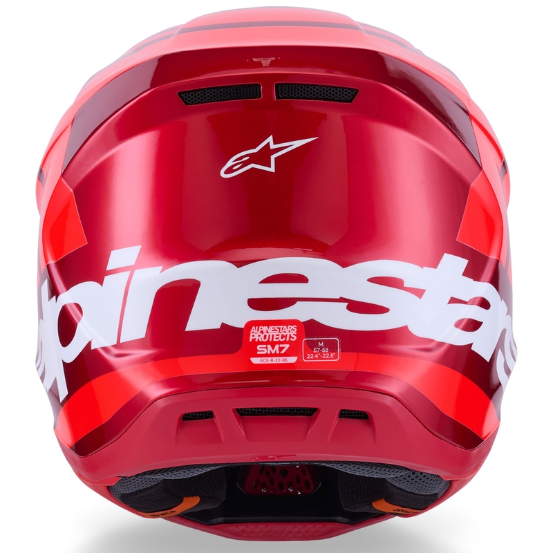 Motokrosová prilba Alpinestars SM7 Core červená