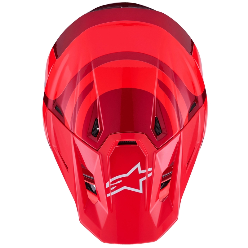 Motokrosová prilba Alpinestars SM7 Core červená
