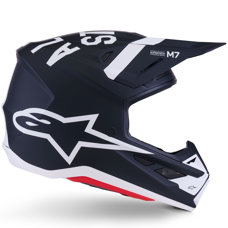 Motokrosová prilba Alpinestars SM7 Dasher matná čierno-biela