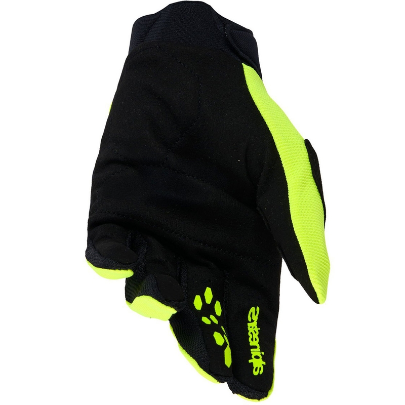 Motokrosové rukavice Alpinestars Full Bore V2 fluorescenčno žlto-čierne