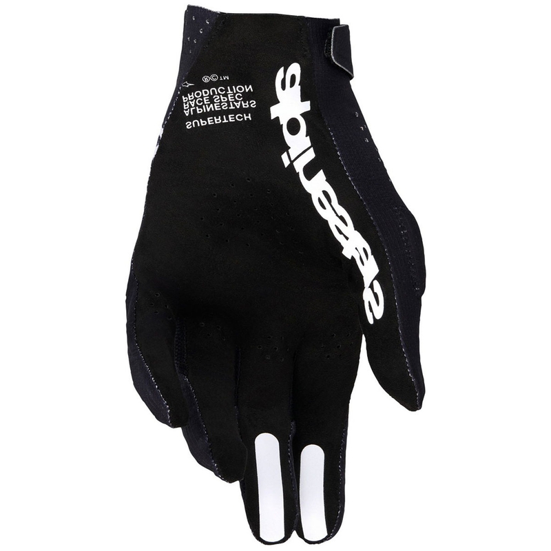 Motokrosové rukavice Alpinestars Supertech MX čierno-biele