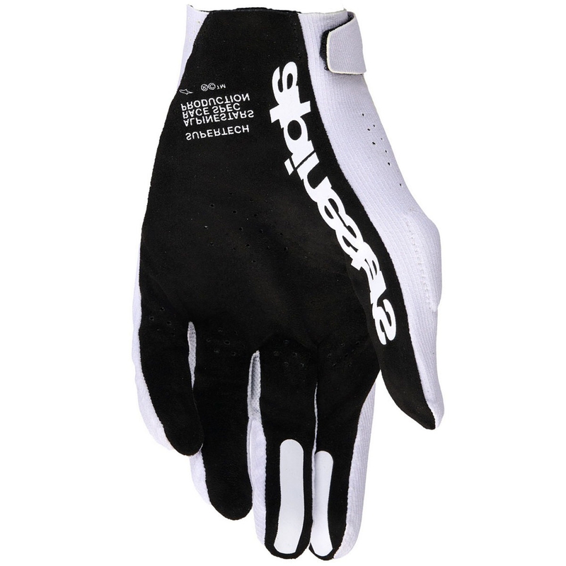 Motokrosové rukavice Alpinestars Supertech MX svetlo orgovánovo-čierne