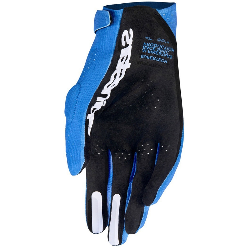 Motokrosové rukavice Alpinestars Supertech MX modro-bielo-čierne