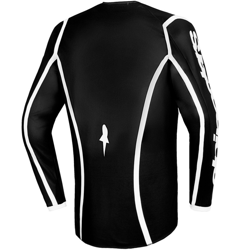 Motokrosový dres Alpinestars Fluid Apex čierno-sivý