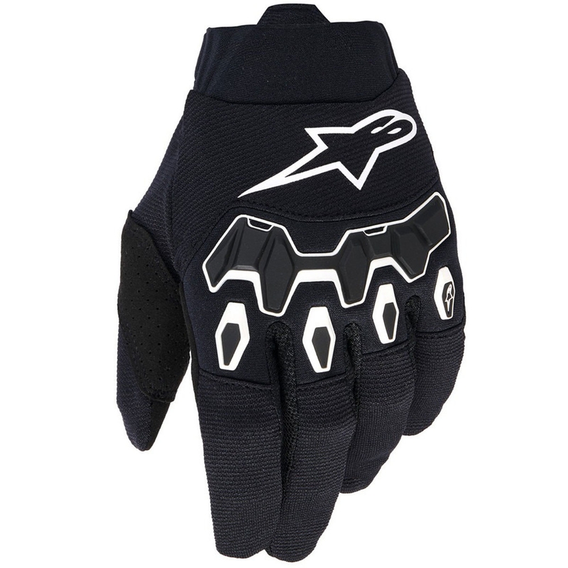Detské motokrosové rukavice Alpinestars Full Bore V2 Youth/Kids čierno-biele