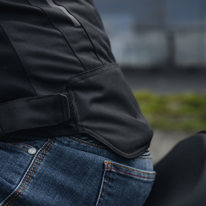 Bunda na motorku Rebelhorn Vandal čierno-biela