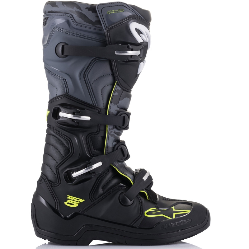 Topánky na motorku Alpinestars TECH 5 čierno-šedo-fluo žlté