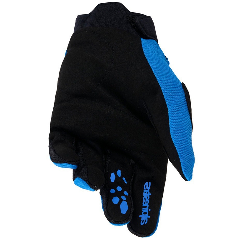 Detské rukavice na motorku Alpinestars Full Bore V2 Youth/Kids modro-čierne
