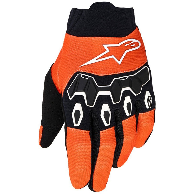 Detské motokrosové rukavice Alpinestars Full Bore V2 Youth/Kids oranžovo-bielo-čierno-modré