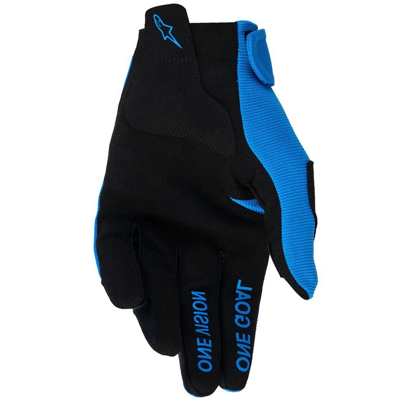 Detské motokrosové rukavice Alpinestars Radar Youth modro-biele