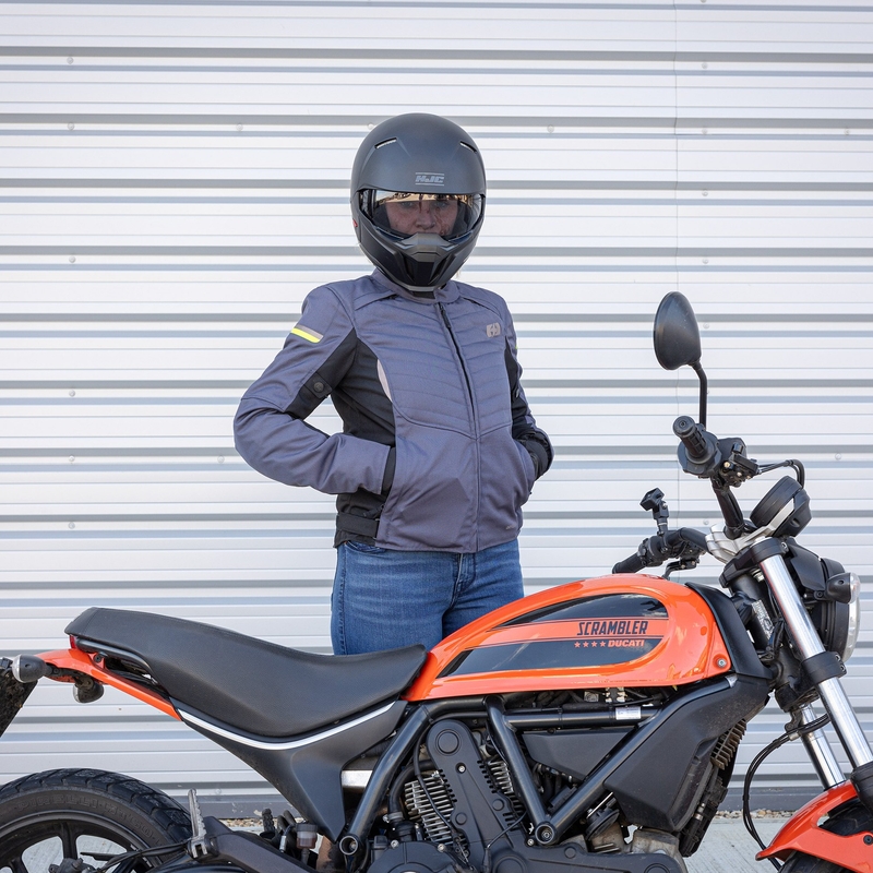 Dámska bunda na motorku OXFORD VALENCIA 2D 3.0 čierno-šedá