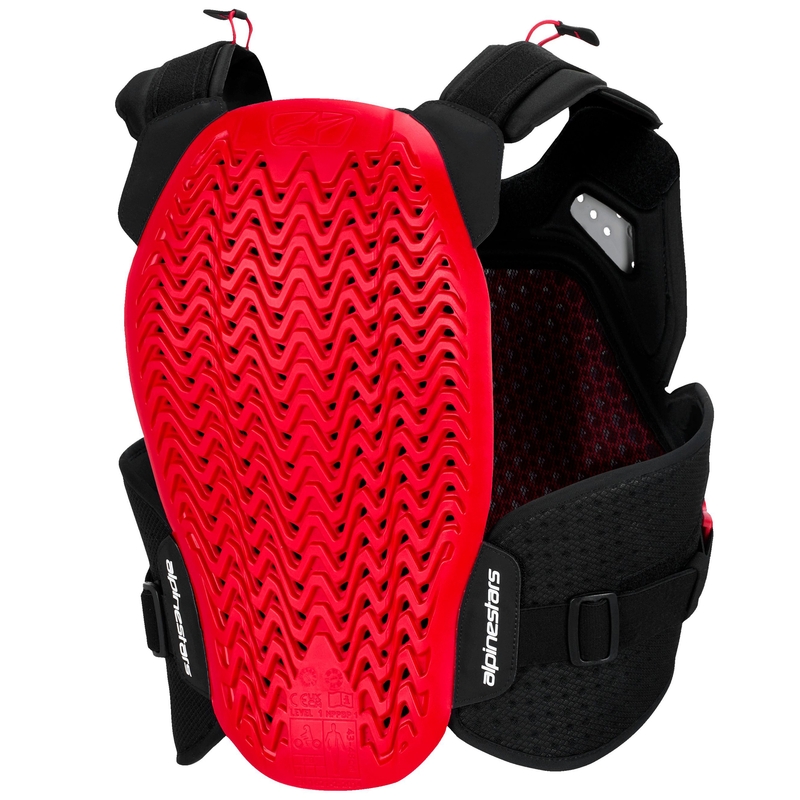 Chránič hrudníka Alpinestars A-4 Plasma čierno-červeno-biely