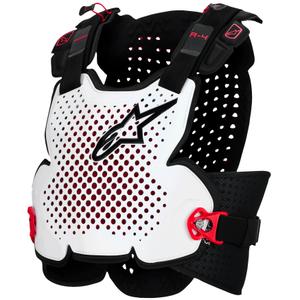 Chránič hrudi Alpinestars A-4 Plasma čierno-červeno-biely