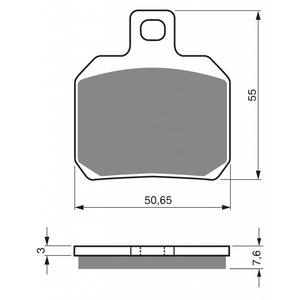 Brzdové obloženie GOLDFREN 152 S33 STREET Zadná