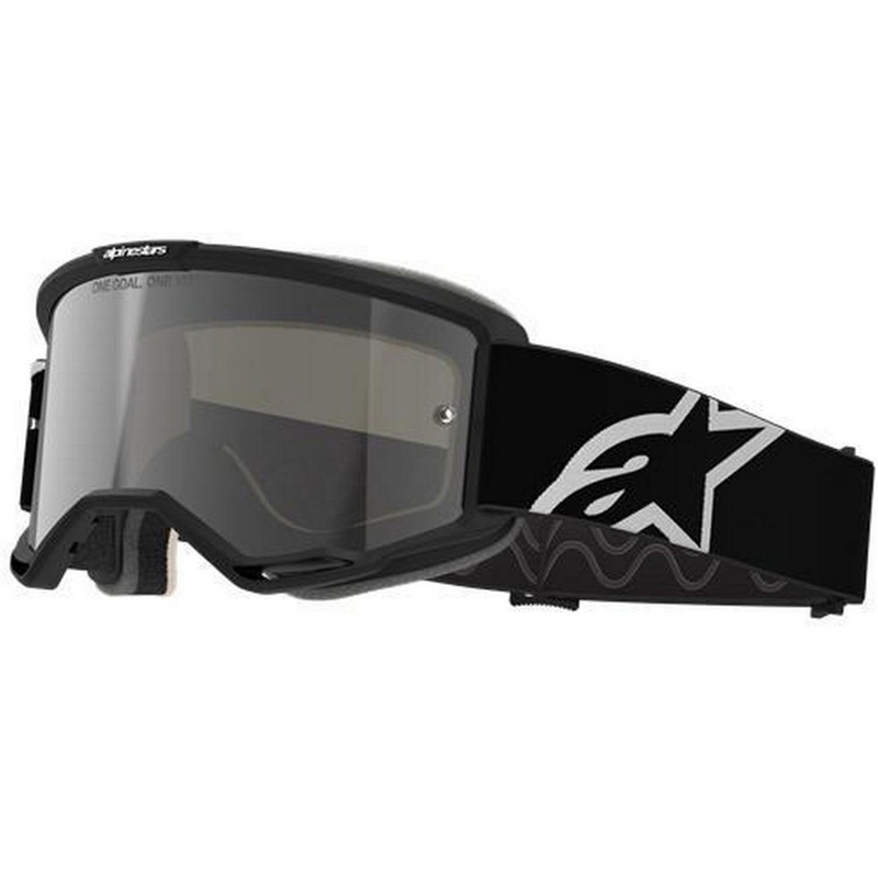 Motokrosové okuliare Alpinestars Vision 5 Corp čierne s čírym priezorom
