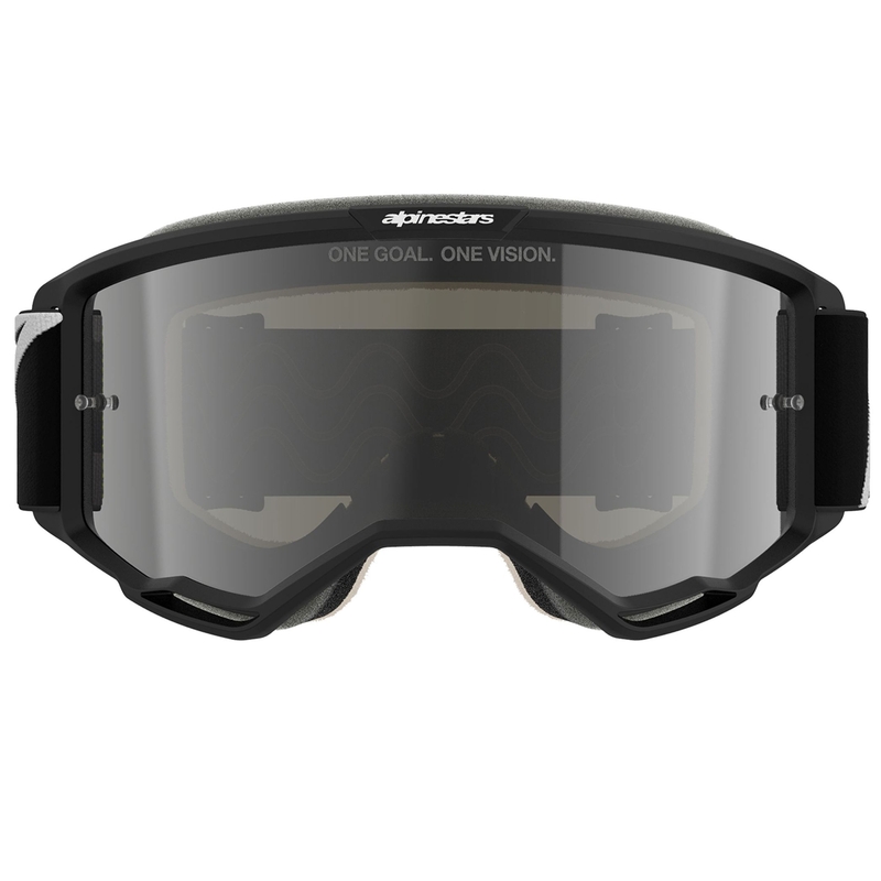Motokrosové okuliare Alpinestars Vision 5 Corp čierne s čírym priezorom