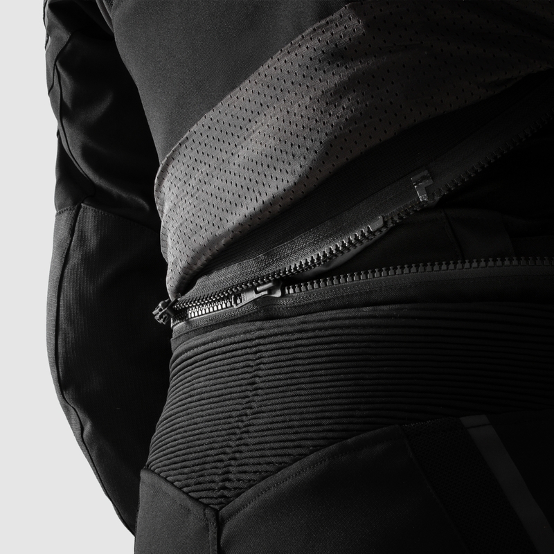 Dámska bunda na motocykel Rebelhorn Hiflow V čierno-šedo-fluorescenčno žltá