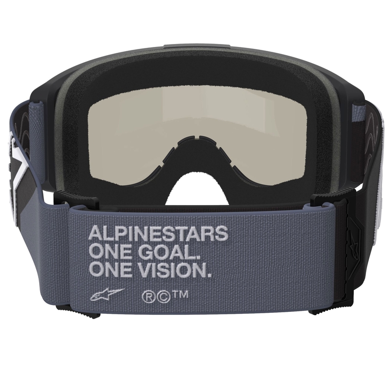 Motokrosové okuliare Alpinestars Vision Sand čierno-šedé s tmavo dymovým zorníkom