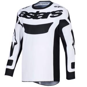 Motokrosový dres Alpinestars Racer Riway bielo-čierny