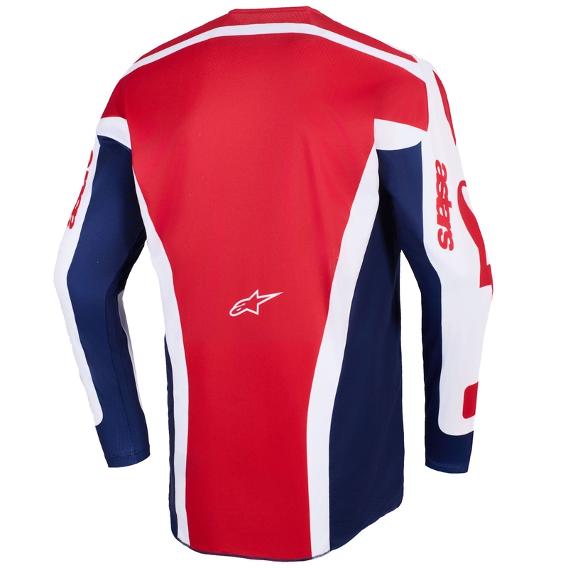 Motokrosový dres Alpinestars Racer Riway bielo-modro-červený