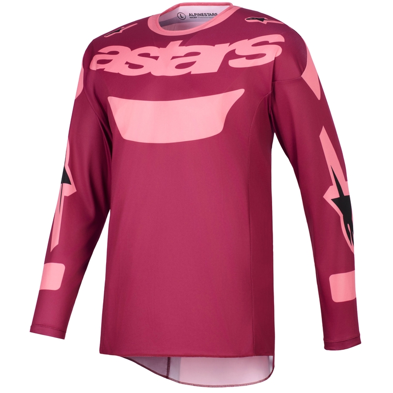 Motokrosový dres Alpinestars Racer Riway tmavo červeno-koralový