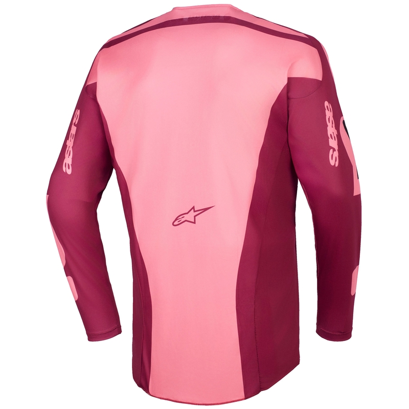 Motokrosový dres Alpinestars Racer Riway tmavo červeno-koralový