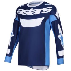 Motokrosový dres Alpinestars Racer Riway modro-svetlo modro-biely