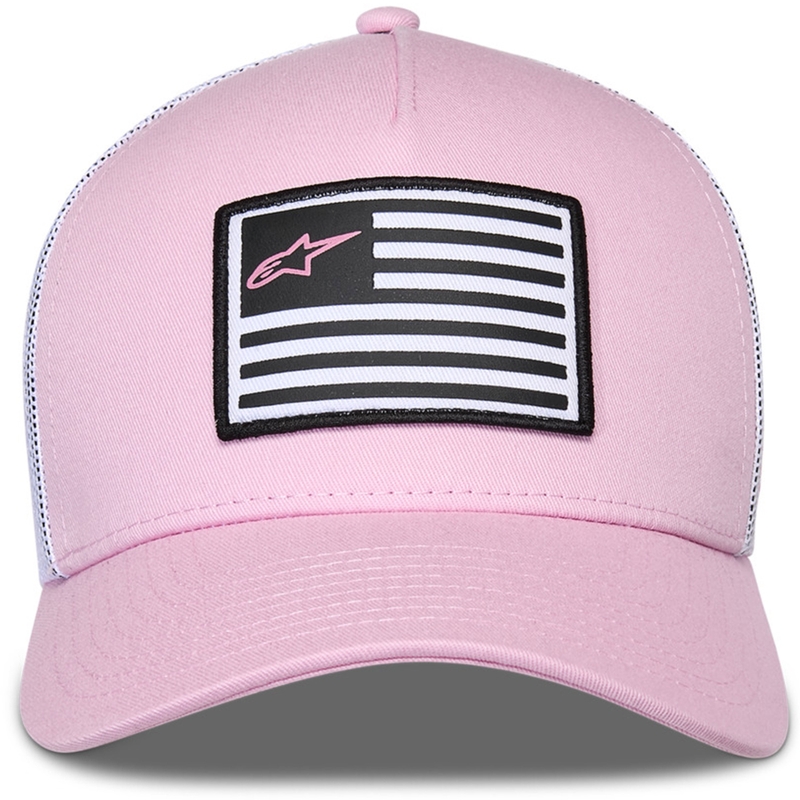 Šiltovka Alpinestars Flag Snap Hat ružovo-biela