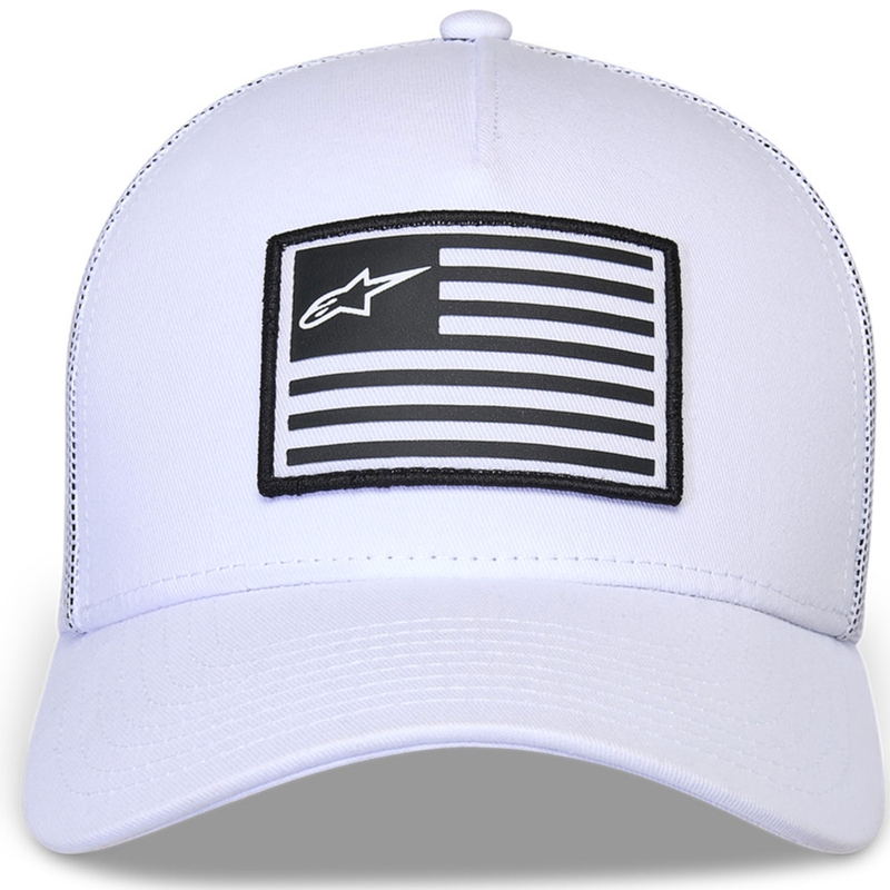 Šiltovka Alpinestars Flag Snap Hat bielo-biela