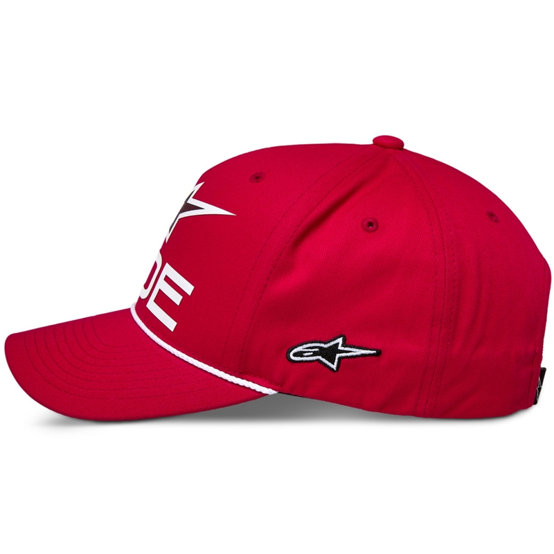 Šiltovka Alpinestars Ride Comp Snapback červeno-bielo-čierna