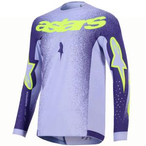 Motokrosový dres Alpinestars Supertech Scenz fialovo-fluo žltý