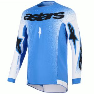 Motokrosový dres Alpinestars Supertech Scenz modro-biely