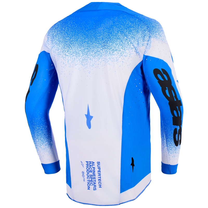 Motokrosový dres Alpinestars Supertech Scenz modro-biely