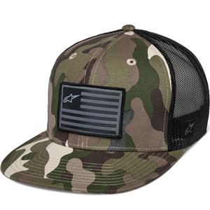 Šiltovka Alpinestars Flag Hat zelená camo-čierna