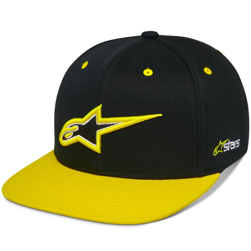 Šiltovka Alpinestars Thickness Snapback čierno-fluo žltá