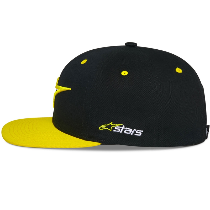 Šiltovka Alpinestars Thickness Snapback čierno-fluo žltá