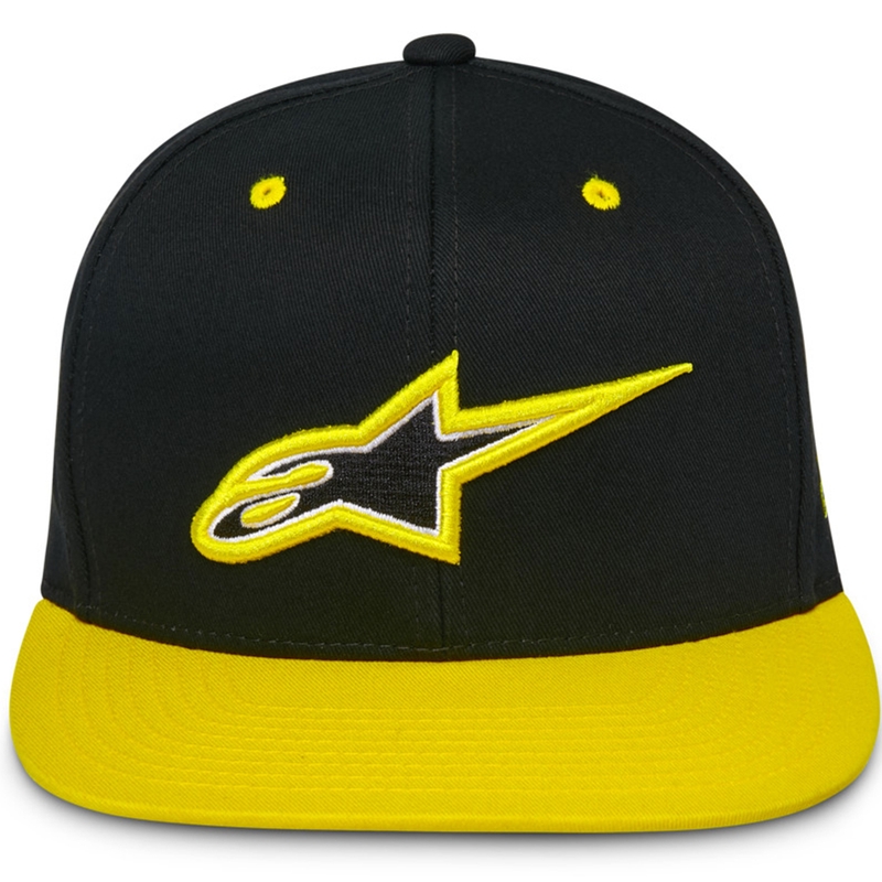 Šiltovka Alpinestars Thickness Snapback čierno-fluo žltá