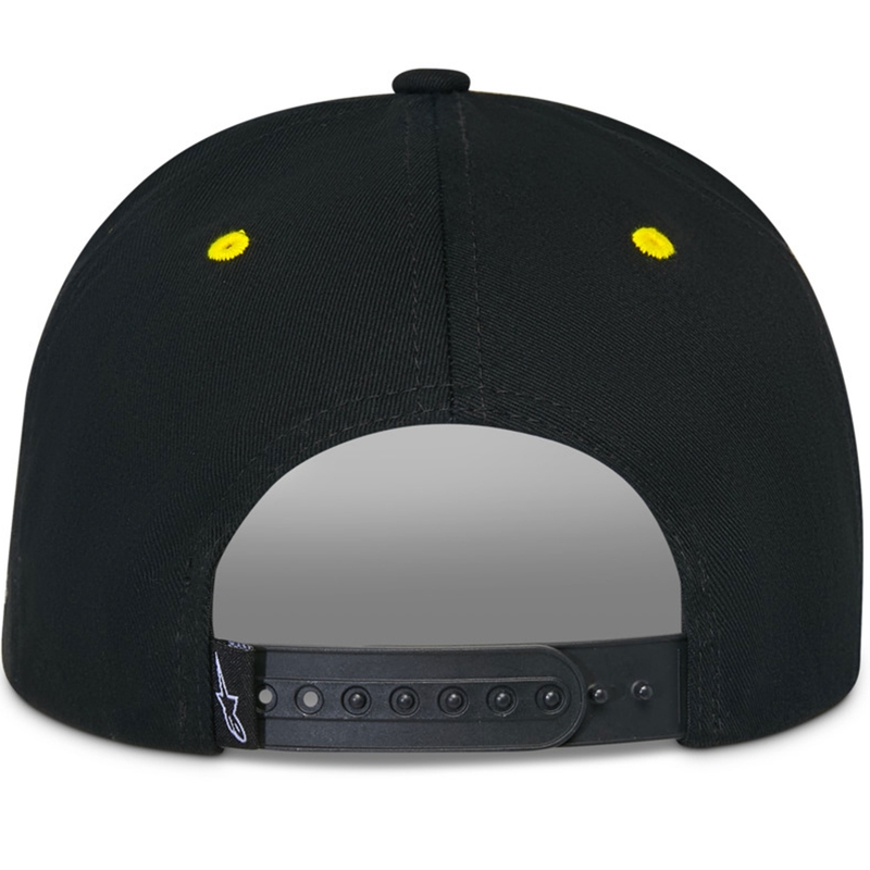 Šiltovka Alpinestars Thickness Snapback čierno-fluo žltá
