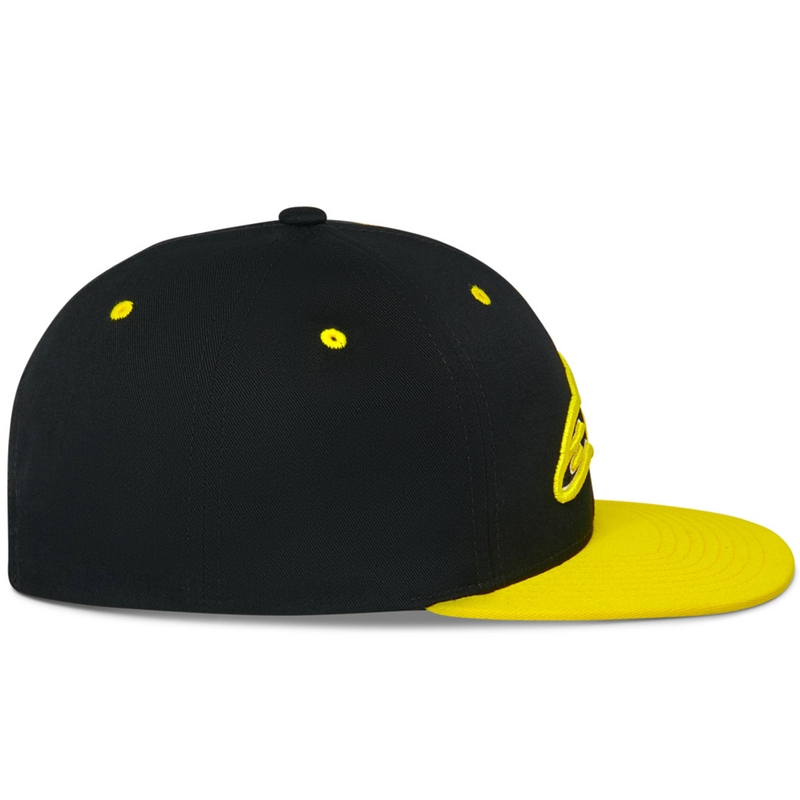 Šiltovka Alpinestars Thickness Snapback čierno-fluo žltá