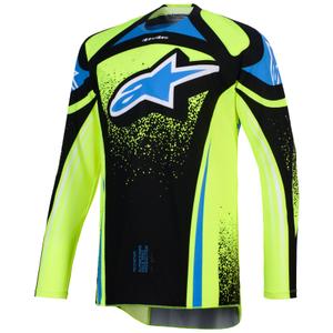 Motokrosový dres Alpinestars Techstar Nomur tmavo modro-fluo žlto-modrý